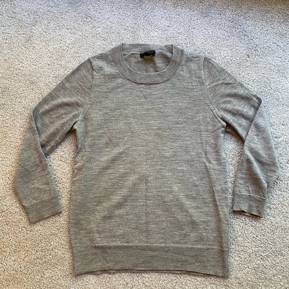 Grey J. Crew Tippi sweater